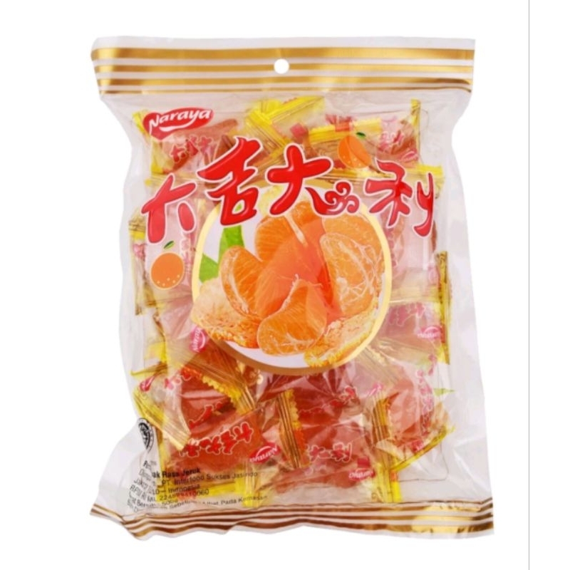 

NARAYA PERMEN JELLY JERUK MANDARIN ORANGE 500gr HALAL