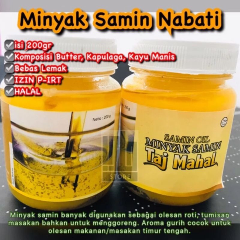 

Minyak Samin Taj Mahal Nabati Oil Olesan Mentega 200g