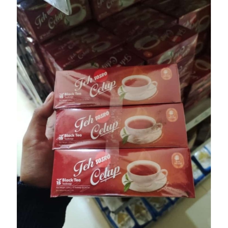 

teh Sosro kotak celup 3pcs