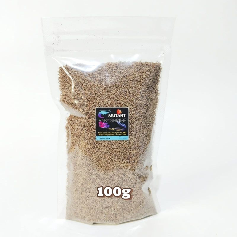 Baby Shrimp Super 50g & 100g Pakan burayak ikan hias cupang guppy chilcid neon tetra cardinal chana