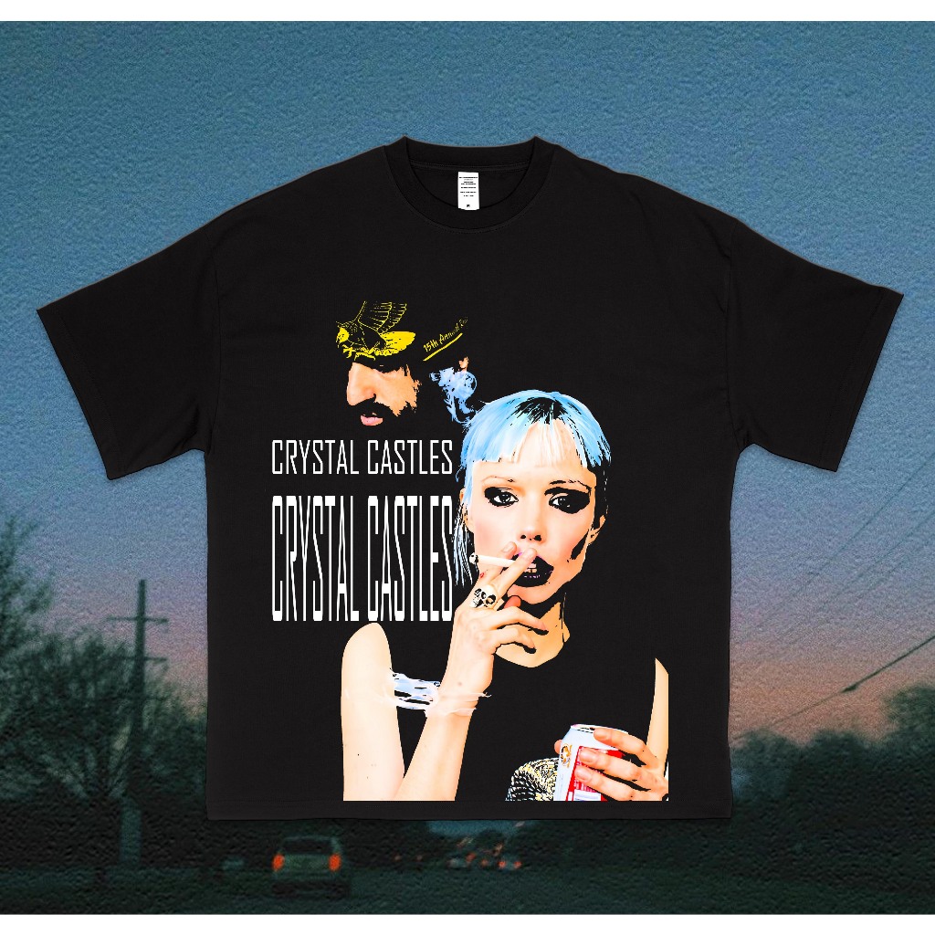 CRYSTAL CASTLES TEE Kaos Pria