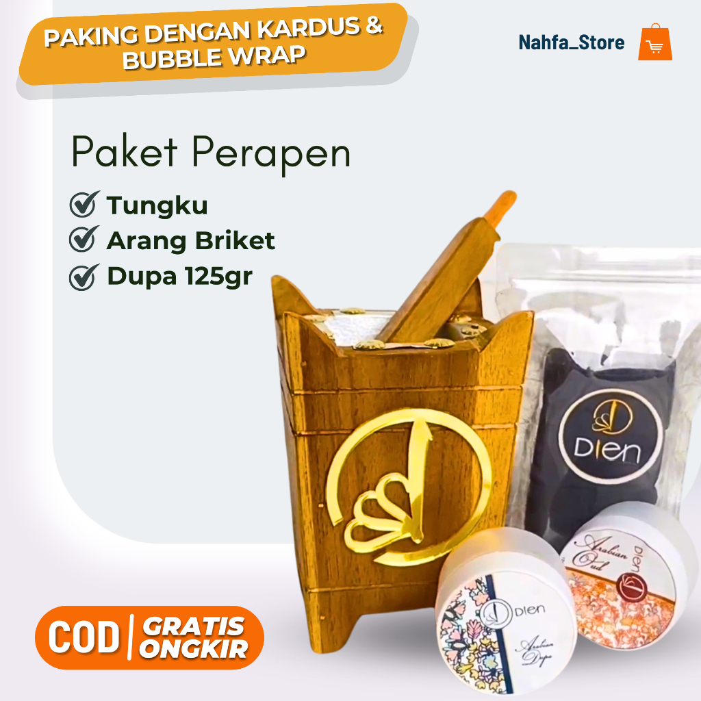 Dupa arab PAKET BUKHUR PENGHARUM RUANGAN By Dien Perfume, pewangi ruangan gaharu, arang briket magic