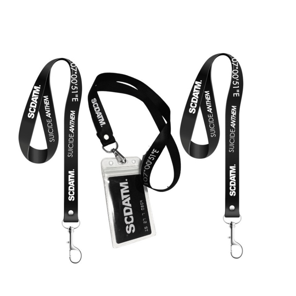 

Diskon Terbatas SUICIDE ANTHEM tali Lanyard Coordinate gantungan ID Card LNYIW13