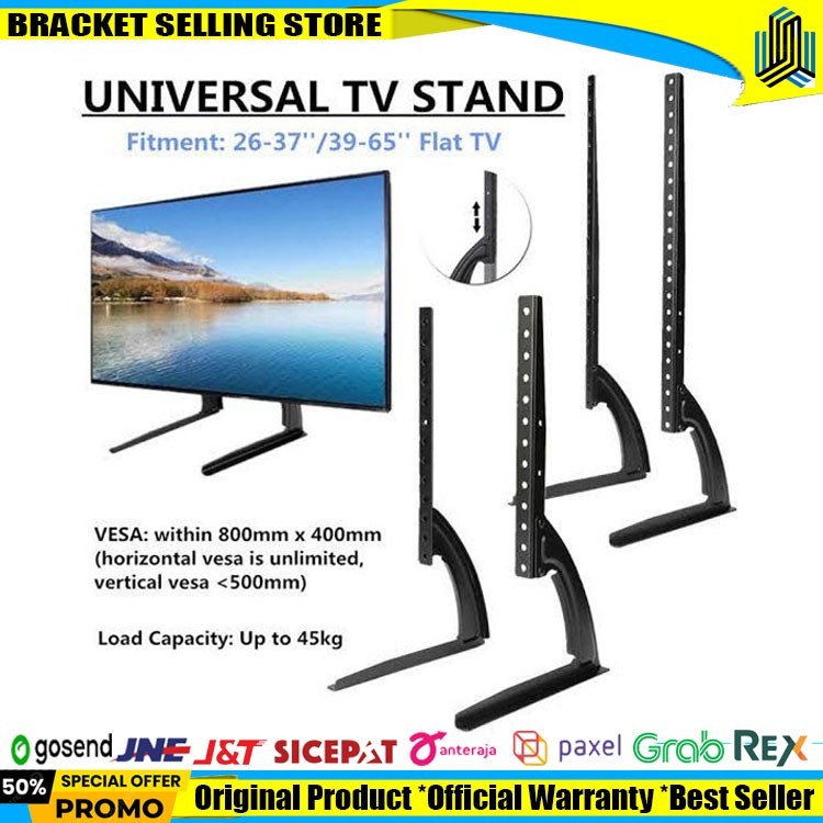 Bracket TV Stand Kaki TV 22 24 32 43 50 55 65 Inch Standing LED TV - 22-43 INCH