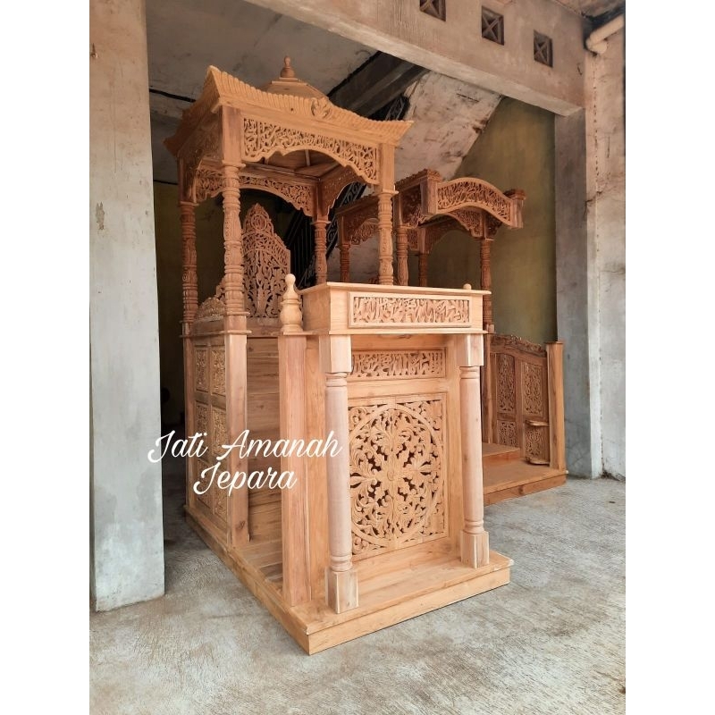 mimbar masjid belum dicat, mimbar masjid minimalis mentah, mimbar masjid harga murah, mimbar masjid 