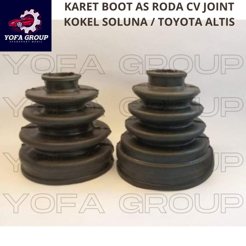 SPAREPART MOBIL KARET BOOT AS RODA CV JOINT KOKEL SOLUNA / TOYOTA ALTIS