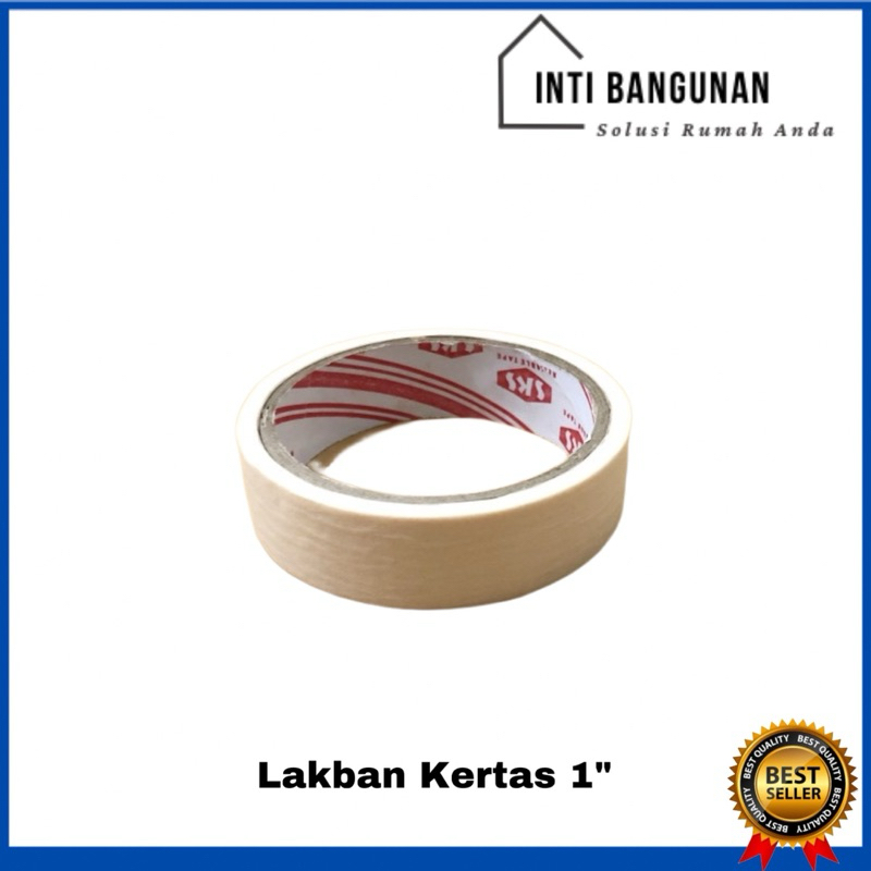 

Lem / Isolasi / Lakban Kertas 1” 1 Inch Kecil Cat Tembok / Minyak / Tulisan