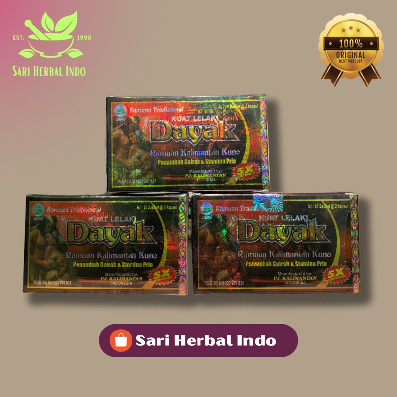 Dayak kapsul original kuat tahan lama asli ramuan kalimatan kuno