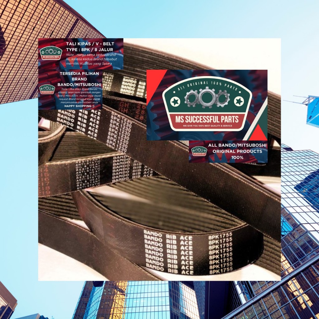 TALI KIPAS 8PK 1380 BANDO MITSUBOSHI 8PK1380