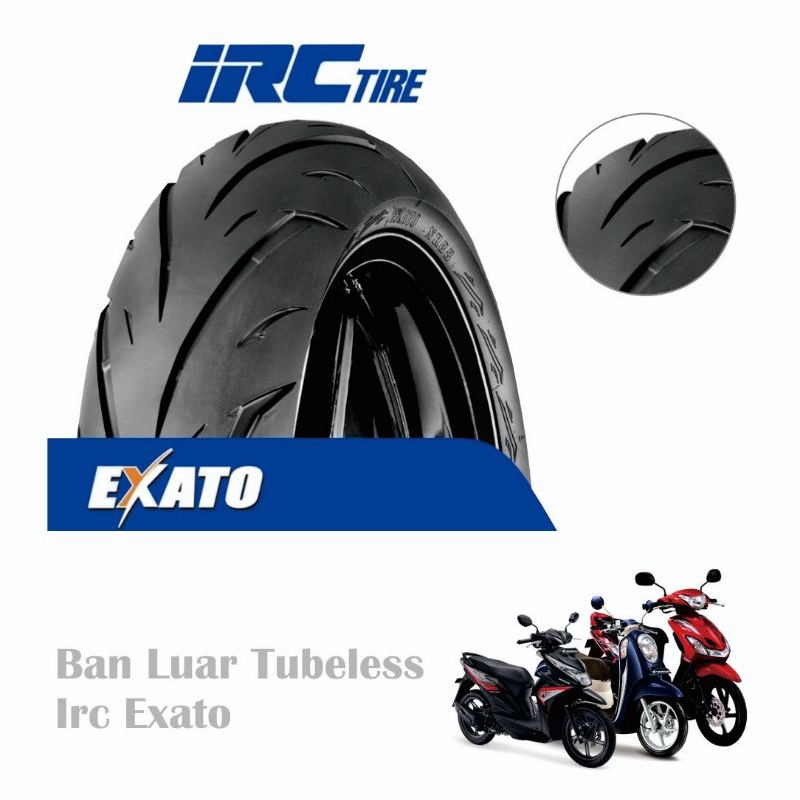 Ban IRC EXATO 90/90 Ring 14 Tubeless Matic Beat Mio Vario