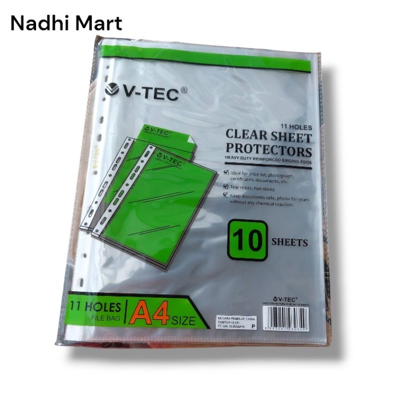 

V TEC POCKET FILE A4 / PLASTIK FILE