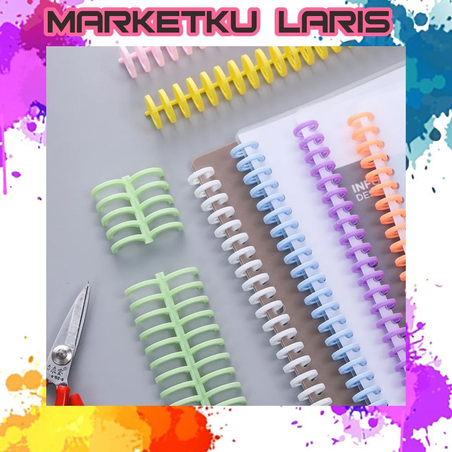 

MKL - Ring Binder Plastik Spiral 30 Lubang Untuk Loose-leaf paper A4 B5 A5 A6 A7 S113