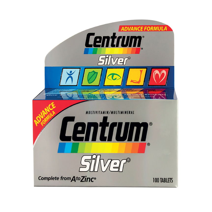 CENTRUM Silver For Adult 50+ Multivitamin 100 Tablets (SINGAPORE)