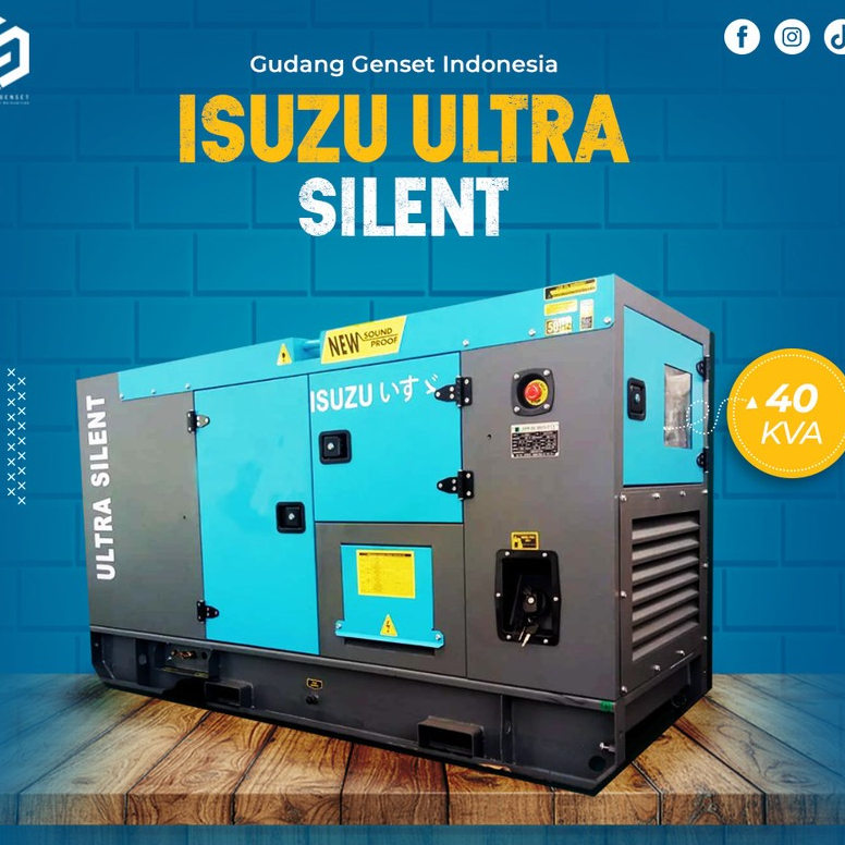 Genset Silent | 25 KVA | Isuzu Genset Diesel Isuzu Silent