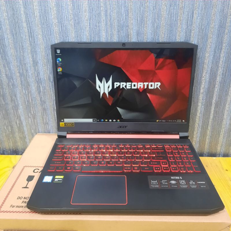 Laptop Gamers And Editing" Laptop ACER NITRO 5 - AN515-54, Intel Core i5-9300H Gen 9Th Ram 8Gb/Ram 1