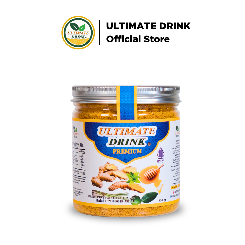

ULTIMATE DRINK - Premium 450gr Stevia Minuman Jahe Campuran Minuman Kunyit Minuman Herbal