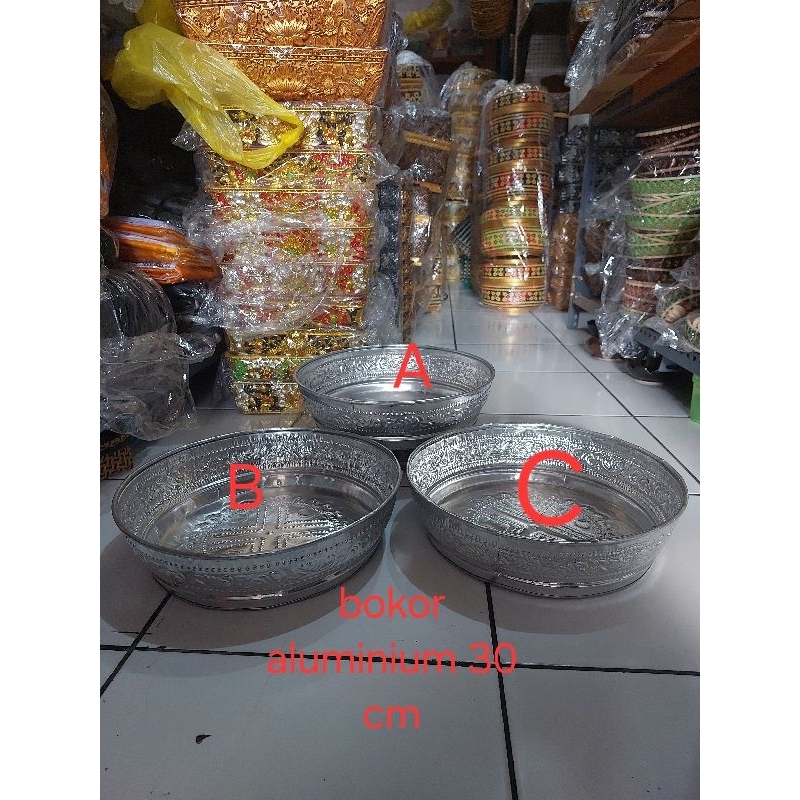 BOKOR BULAT ALUMINIUM /DIAMETER 30 CM