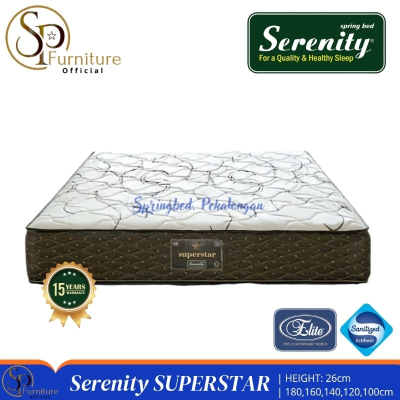 Springbed Serenity Superstar / Kasur Elit Serenity ukuran No2 160x200 Termurah Pekalongan Pemalang B