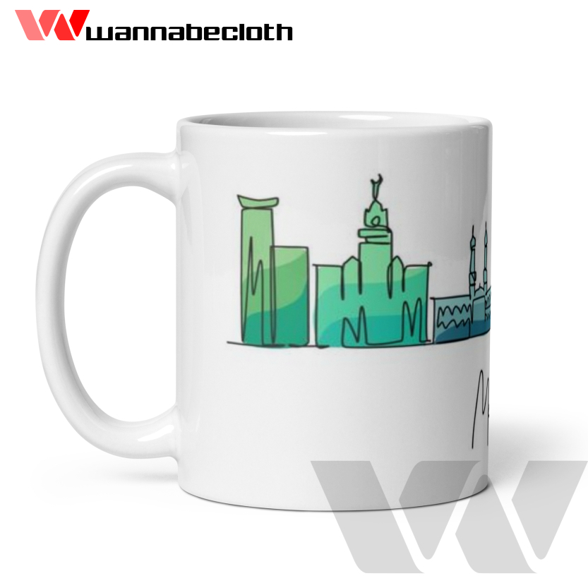 Gelas Mug Mekah Saudi Arabia Souvenir Arab Saudi Cetak Mug Custom Mekah Souvenir Haji Umroh Mug C