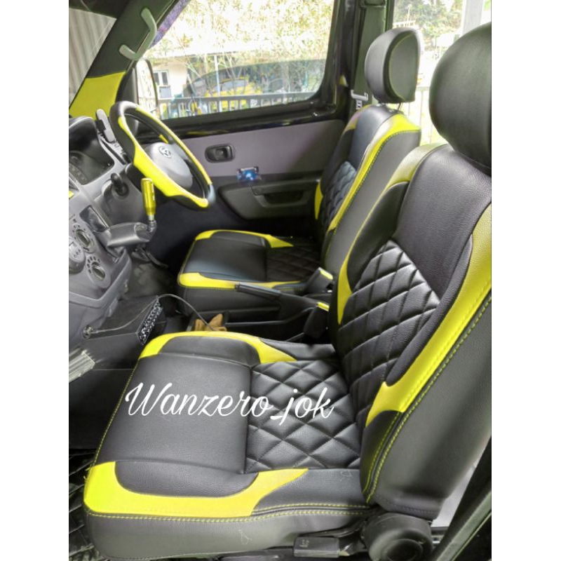 Sarung jok Cover jok Mobil Grandmax Minibus untuk sepasang baris depan