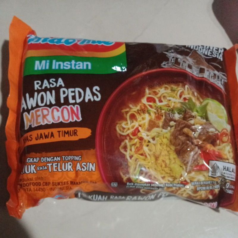 

Indomie RAWON PEDAS MERCON