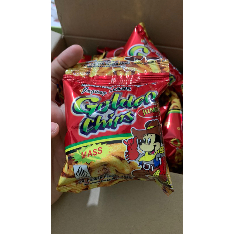

GOLDEN CHIPS JUMBO MASS JAJAN JADUL isi 10 pcs renteng