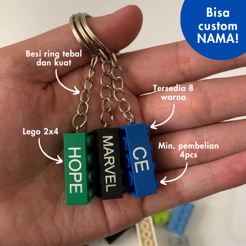GANTUNGAN LEGO / KEYCHAIN LEGO BRICK / GANTUNGAN KUNCI