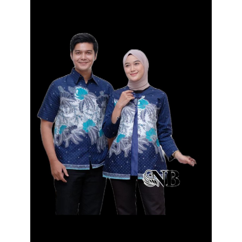 New BajuBatik Pria Wanita Modern Murah Biasa Kerja Kombinasi Model BOLERO Motif ALISIA