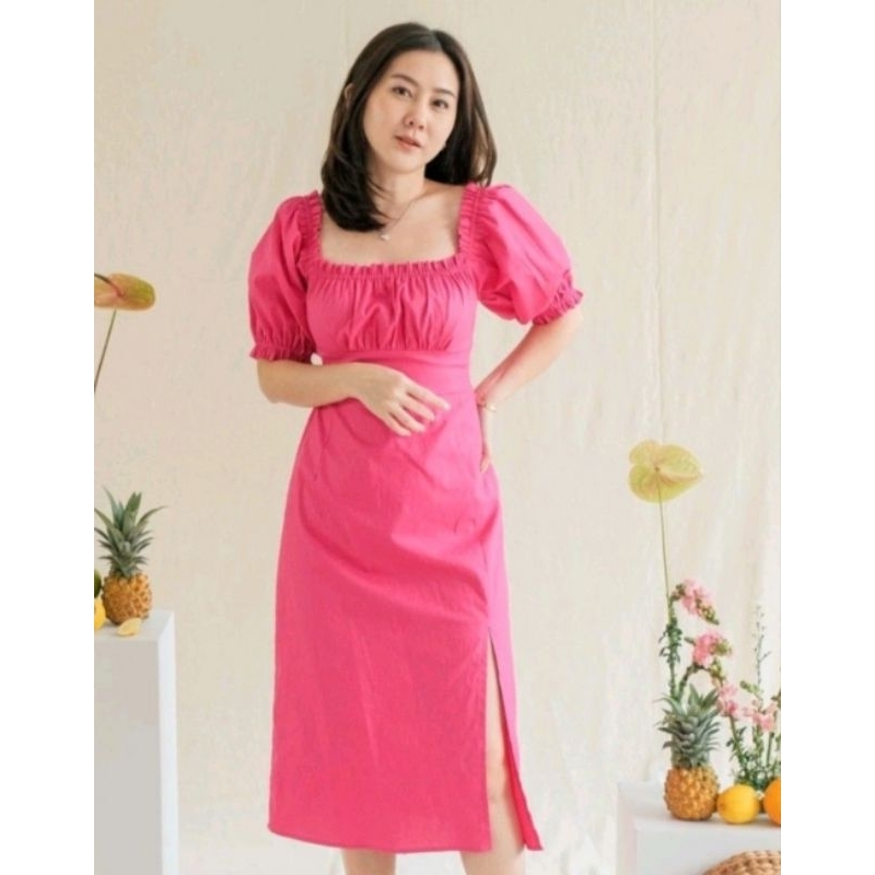 LOLLIESTORY ISELLA MIDI DRESS