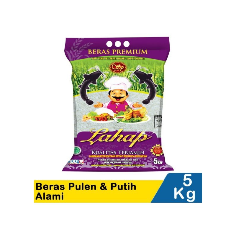 

Lahap Lele Beras Pulen & Putih Alami 5Kg