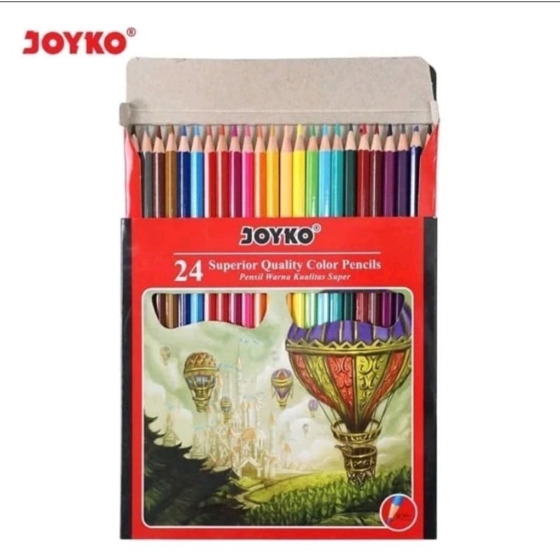 

Joyko CP-104 24 woodles color Pensil Warna 24 Pensil Panjang