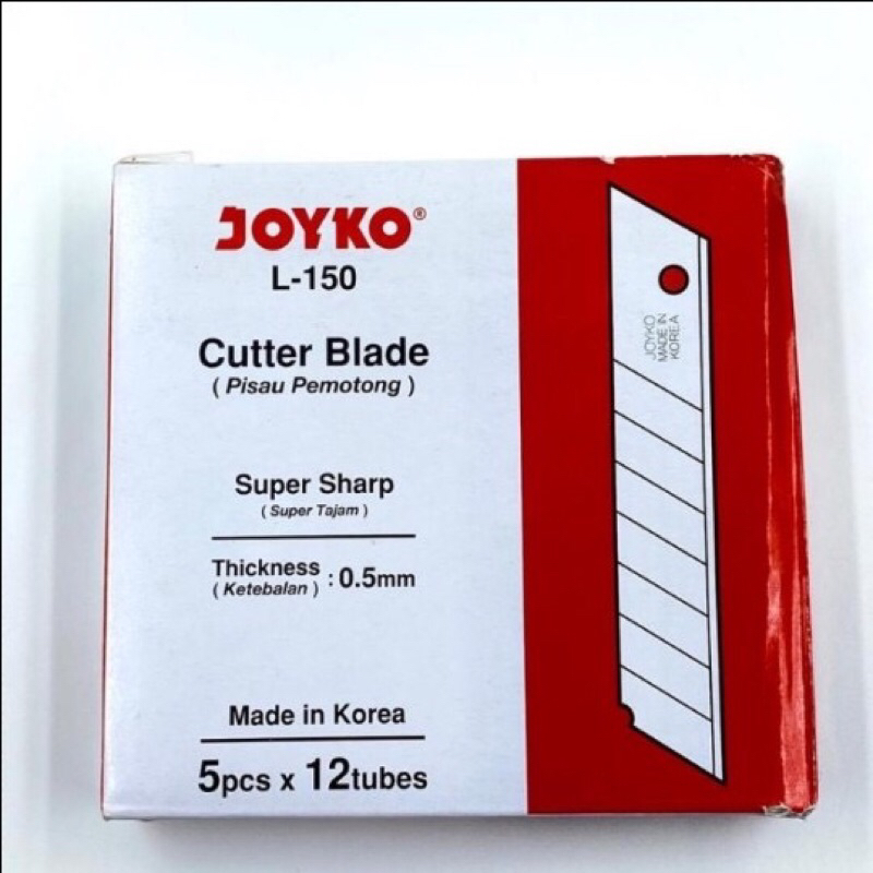 

Isi Ulang Refill Silet Cutter Joyko Besar Harga satuan isi 5 Pcs