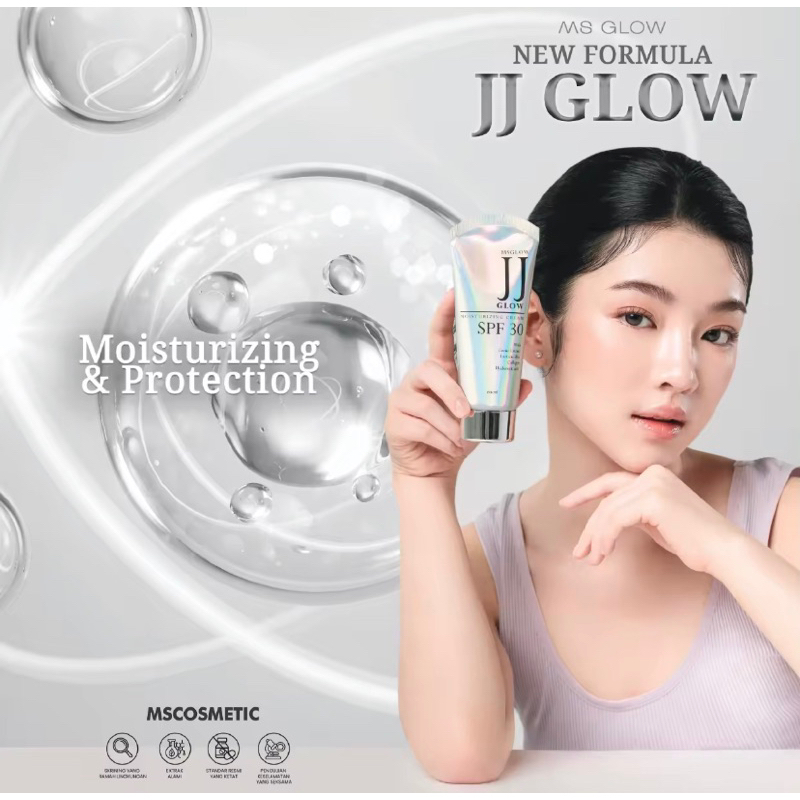 Ms Glow New Formula JJ Glow Mini Moisturizing & Protection SPF 30 30ml Tone Up Cream / jj glow ms gl