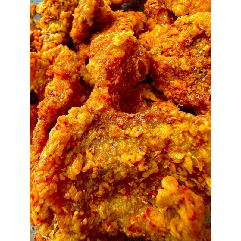 

Keripik Kulit Ayam Crispy Pedas Daun Jeruk 1kg