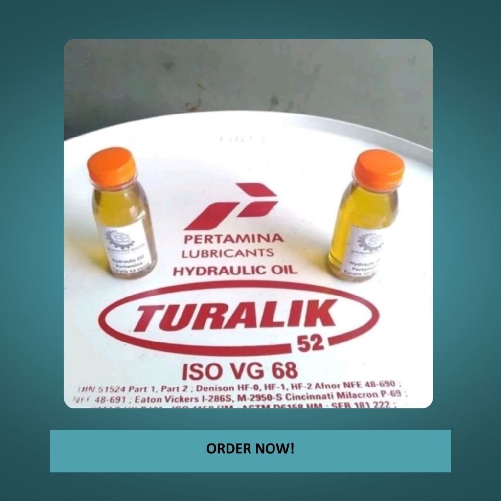 Oli Hidrolik 100ml Pertamina Turalik 52 Hydraulic Oil Jack Dongkrak