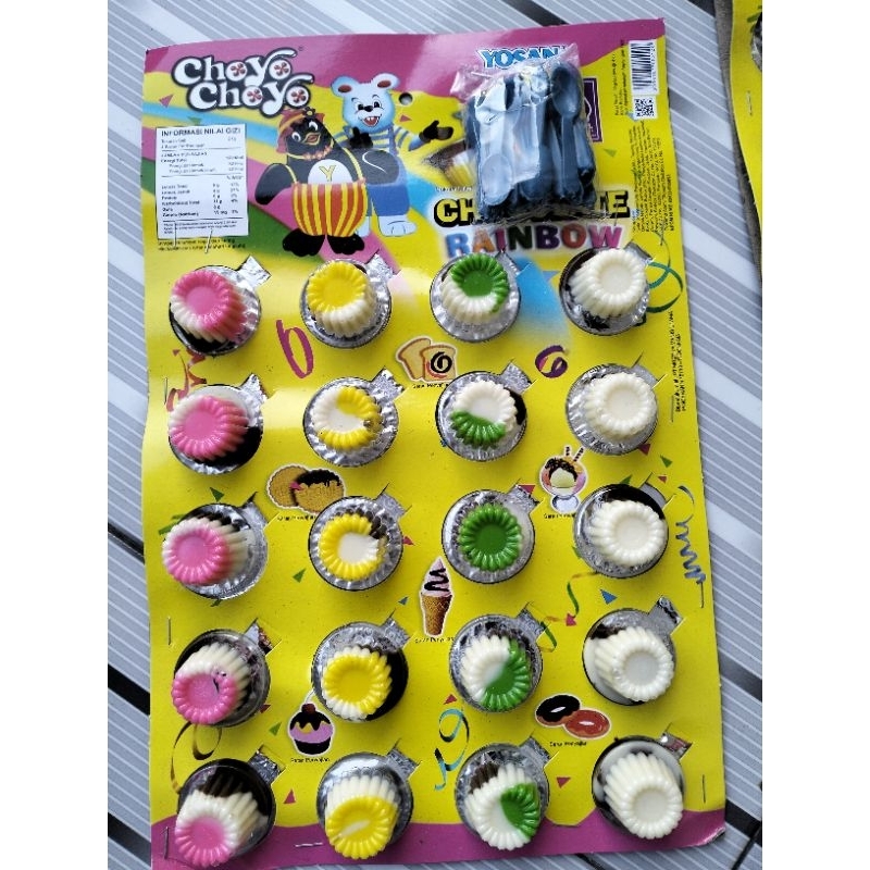

Choyo -choyo cup rainbow.. coklat 20pcs