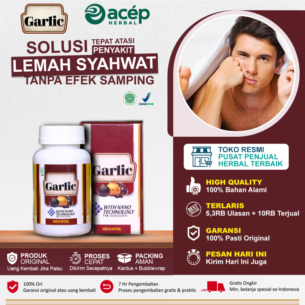 Black Garlic - Obat Lemah Syahwat Obat Kuat Pria Obat Kuat Pria Tahan Lama Obat Ejakulasi Dini Obat 