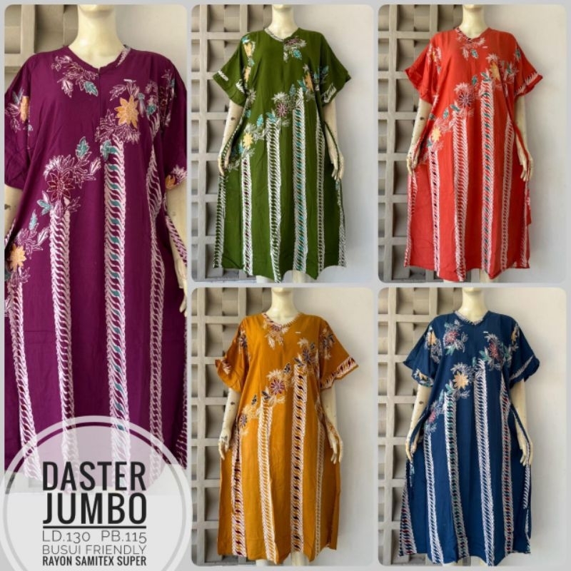 Daster Jumbo Busui Kekinian LD 130 Lengan Pendek