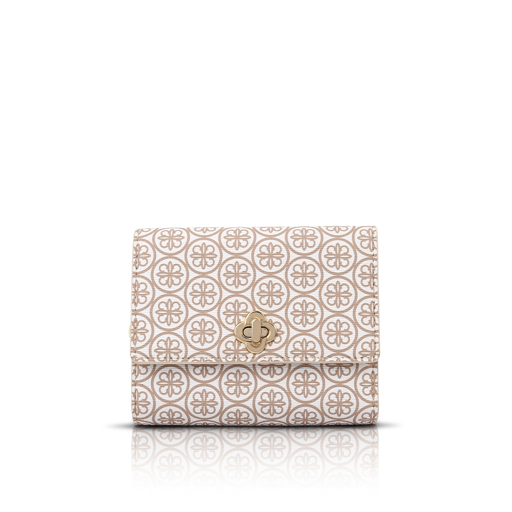 Les Catino Vent Daisy Flap Wallet Monogram