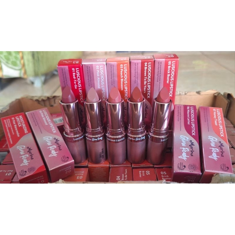 Lipstik Marina Glow Ready nett 4,3gr- Lipstik wanita PROMO Termurah