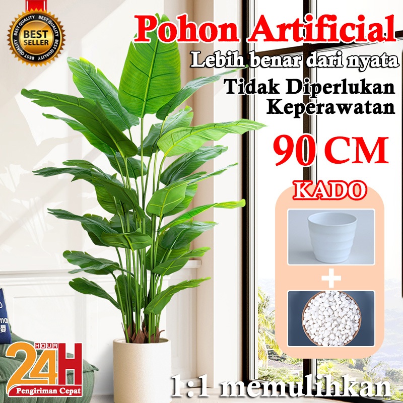 DAUN PISANG PLASTIK POT PISANG ARTIFICIAL DAUN ARTIFICIAL DAUN PISANG HIAS MURAH TANAMAN HIAS PLASTI