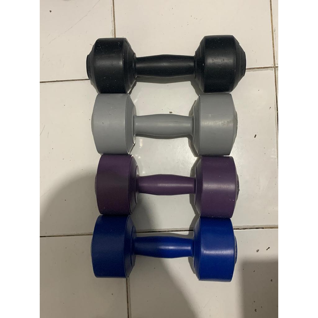 Dumbel barbel 3kg / Barbel/dumbel plastik