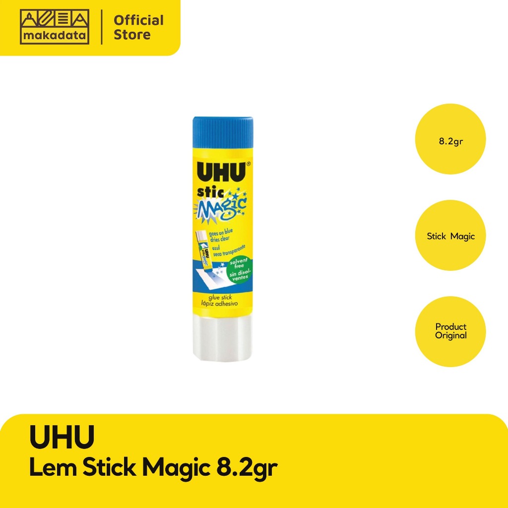 

LEM STICK MAGIC UHU 8.2 GRAM / GLUE STICK UHU MAGIC 8.2 GRAM MURAH