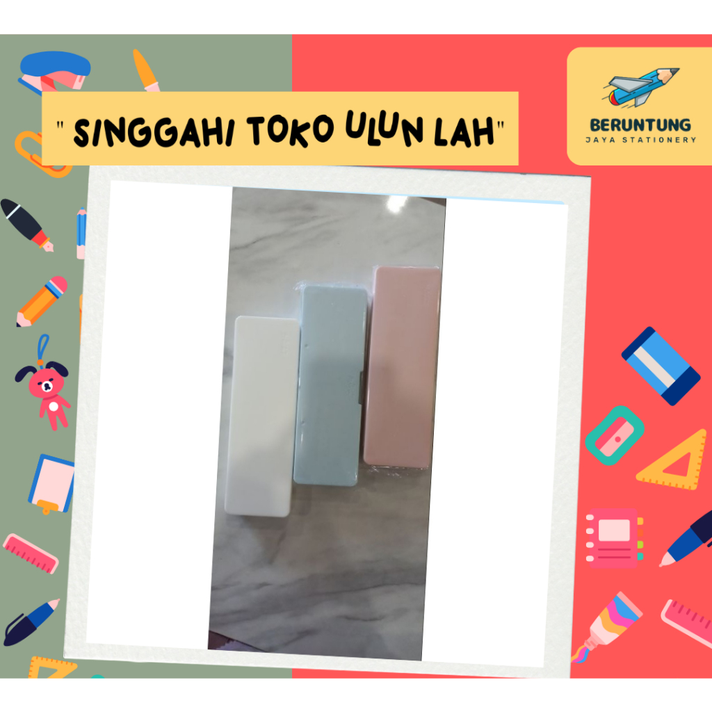 

Kotak Pensil Polos Estetik