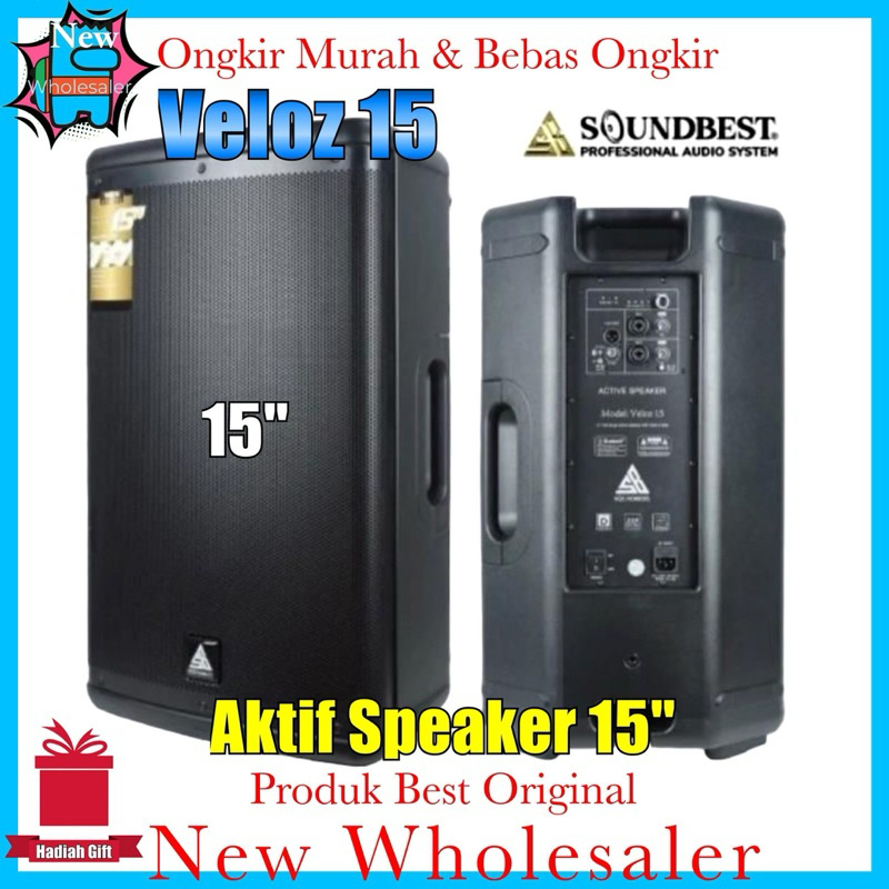 speaker Aktif Soundbest 15 inch Veloz15 new original Resmi garansi