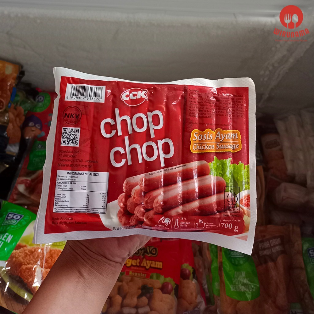 

CHOP CHOP SOSIS AYAM 700 GRAM ISI 30 FROZEN FOOD YOGYAKARTA JOGJAKARTA