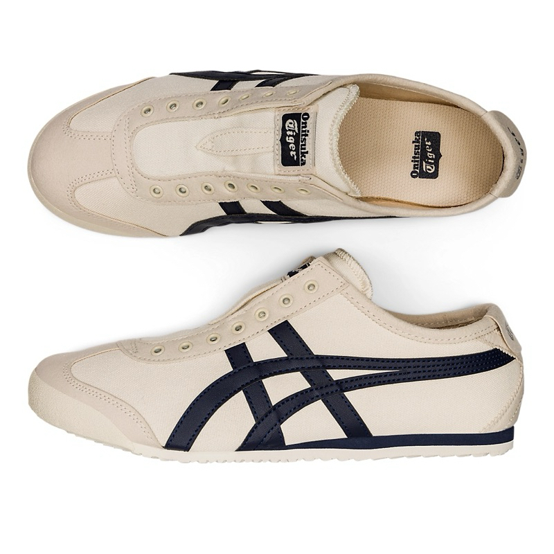 [pre order Jepang] Onitsuka Tiger Mexico 66 Slip On Brich/Midnight & White/White