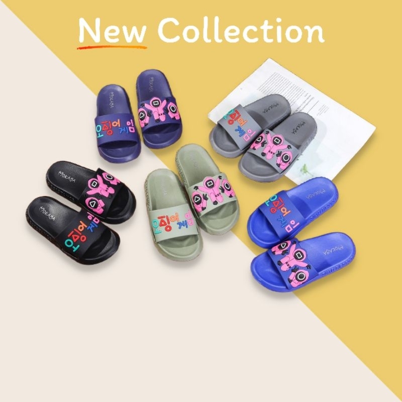 SANDAL SLIP ON ANAK LAKI-LAKI SIZE 29-35 - sandal selop anak laki-laki - flip flop anak laki-laki - 