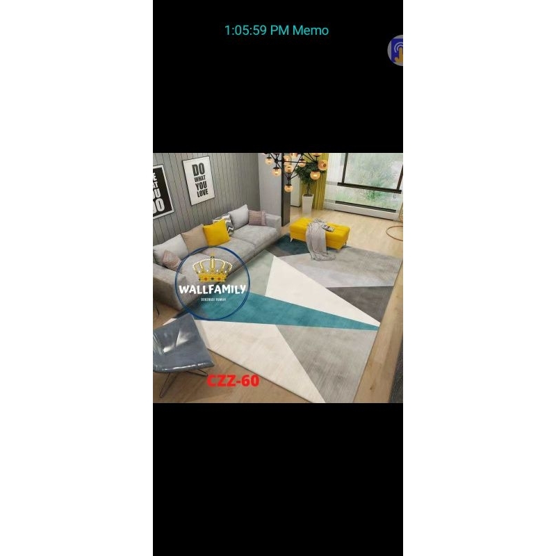 karpet lantai eropa import 100x150cm note: 5 karpet