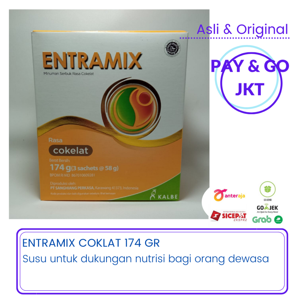 

ENTRAMIX COKLAT 174GR GR-SUSU LANSIA, MALNUTRISI, ANOREKSIA